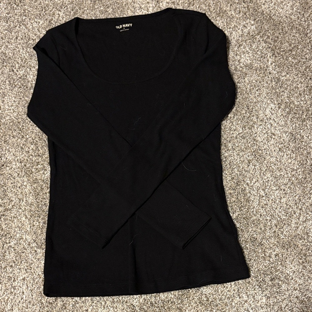 Old Navy Women's Classic Black Long Sleeve Tee